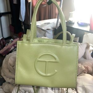 Telfar bag drab color